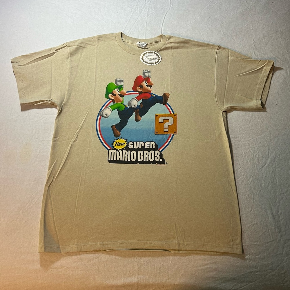 Rare Nintendo Super Mario bros video game promo t shirt